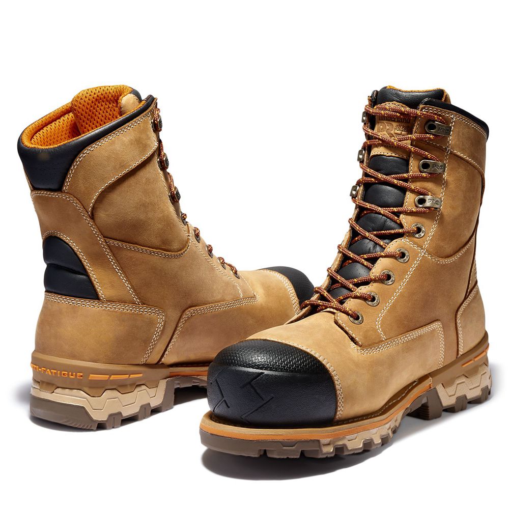 Botas de Trabajo Masculino - Timberland Pro® Boondock 8\" Comp Toe - VYWRI3920 - Marrom/Pretas